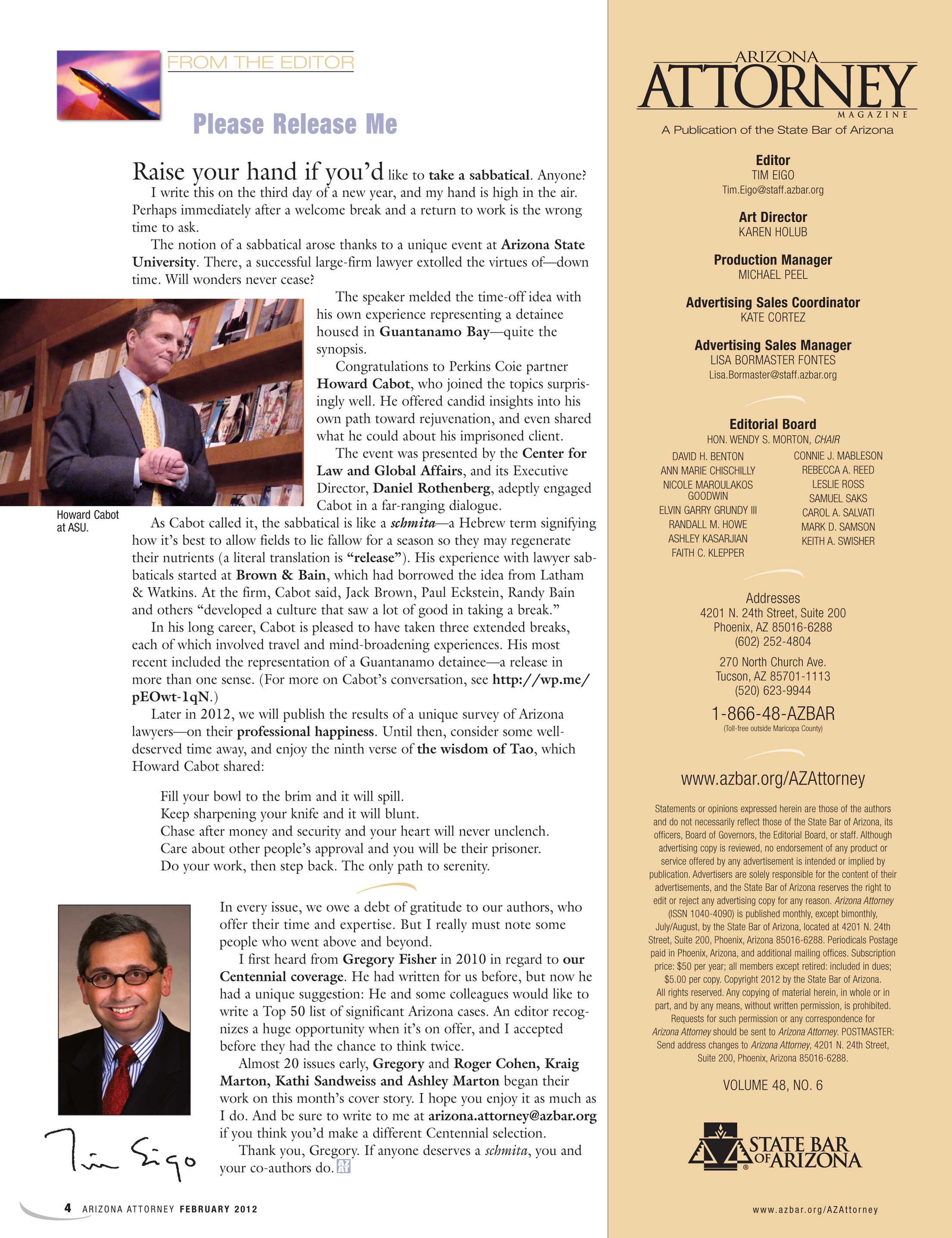 Arizona Attorney - February 2012 - page 4