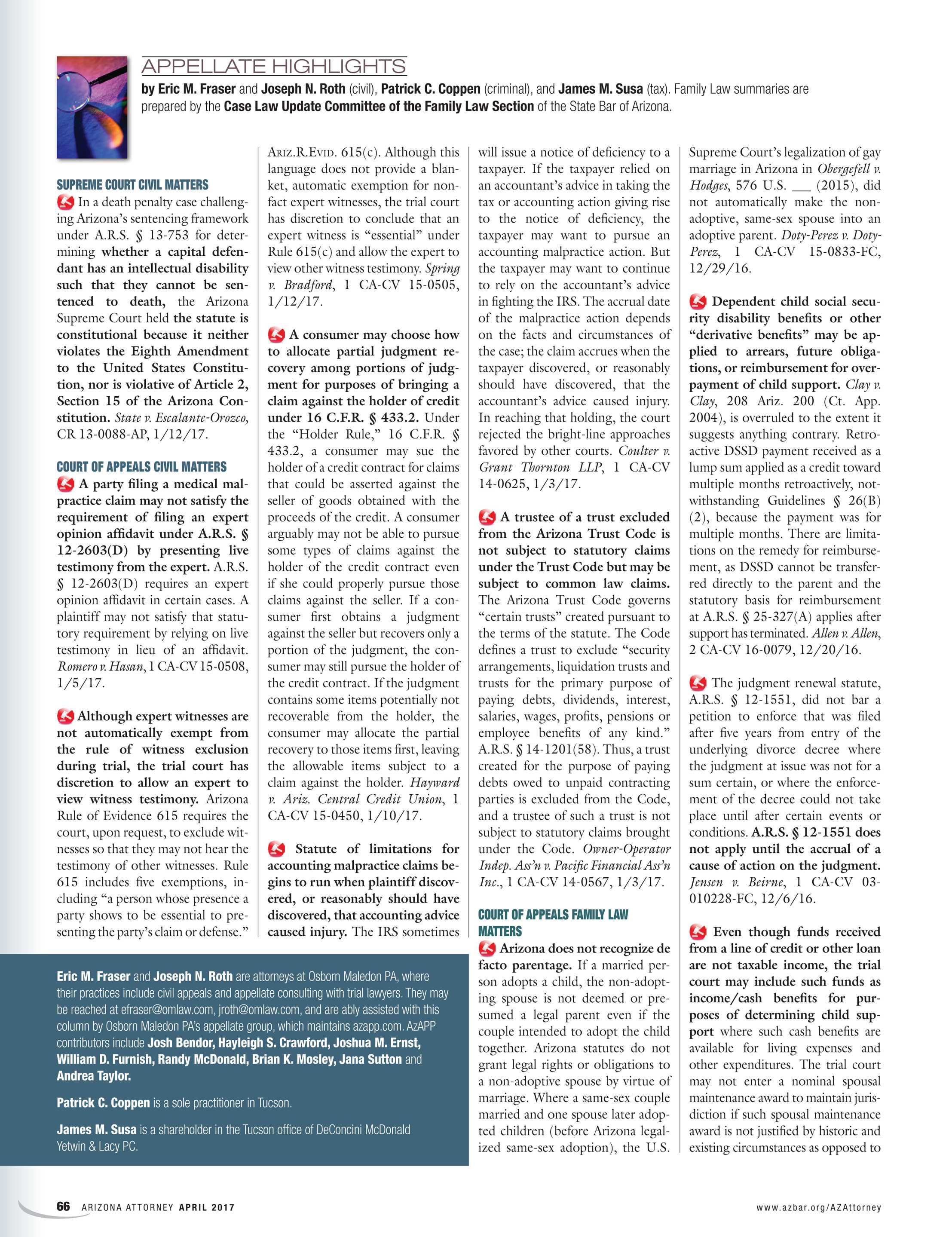 Arizona Attorney - April 2017 - page 66